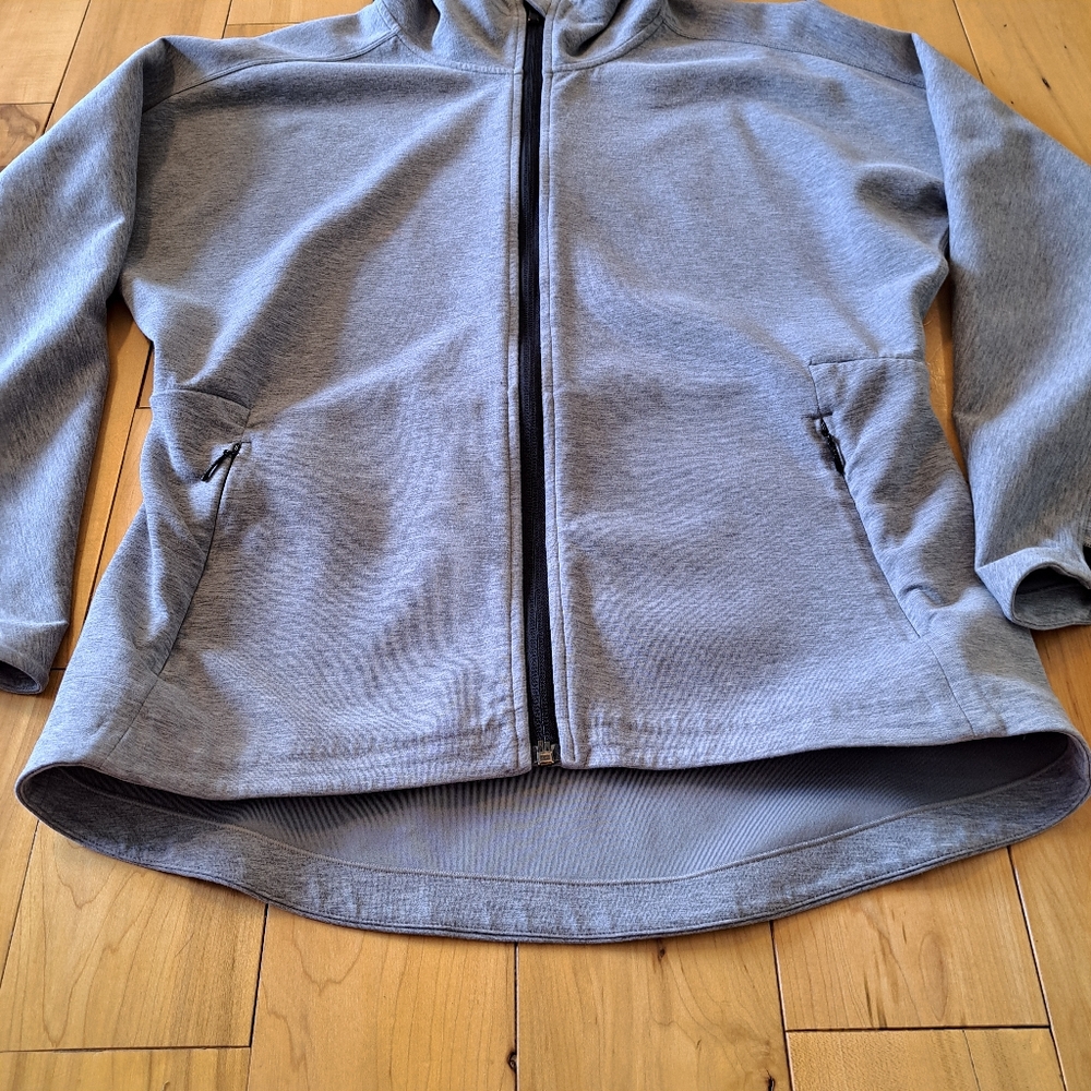 ATHLETA Athletic Full-Zip Long Sleeve CYA Yoga Hoodie Heather Gray Small - Picture 6 of 16